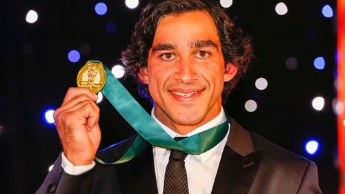 He won a record fourth Dally M medal this year. (9NEWS)