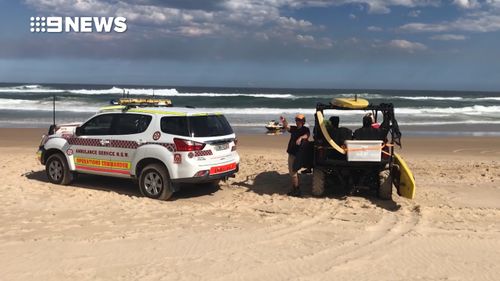 The boy was swiming with his family at Lighthouse Beach when he and his brother were caught in a rip. (9NEWS)