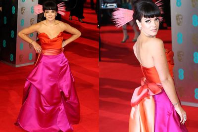 We can always count on Lily Allen to look demure on the red carpet...