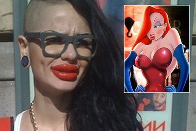 22-year-old Russian woman Kristina Rei also spent more than $6000 on 100 silicone injections to get a trout pout like Jessica Rabbit's, and she reckons she looks "fantastic". (We reckon she looks more like Octomom!)