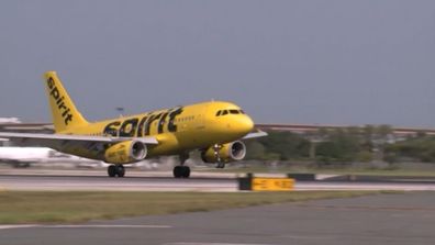 The incident unfolded about 30 minutes after take-off on the Spirit Airline