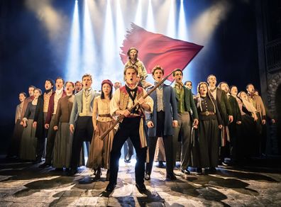 Les Misérables West End cast featuring Josh Piterman and Robert Tripolino