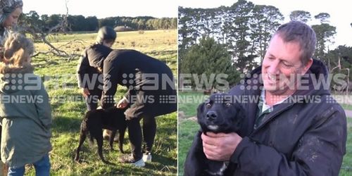 It was a happy ending for Macey. Pictures: 9NEWS