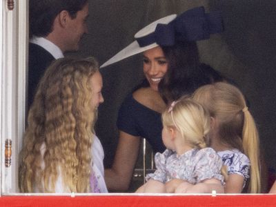 Meghan Markle with the royal children