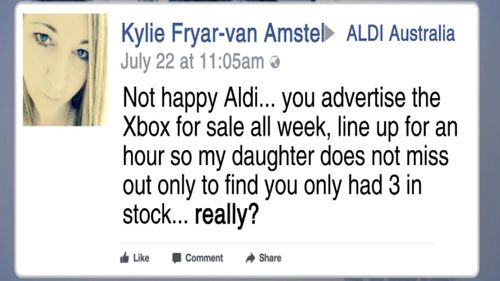 Aldi customers are unhappy.