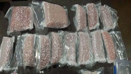 During the search, police seized more than seven kilograms of tablets – believed to contain MDA or MDMA – carrying an estimated street value of $560,000.