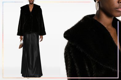 9PR: ANINE BING Hilary Faux-Fur Jacket
