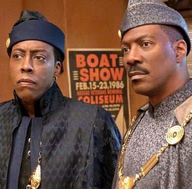 Arsenio Hall and Eddie Murphy in Coming 2 America