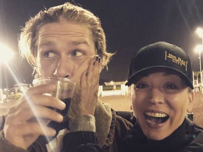 Kaley Cuoco, Karl Cook, horse show