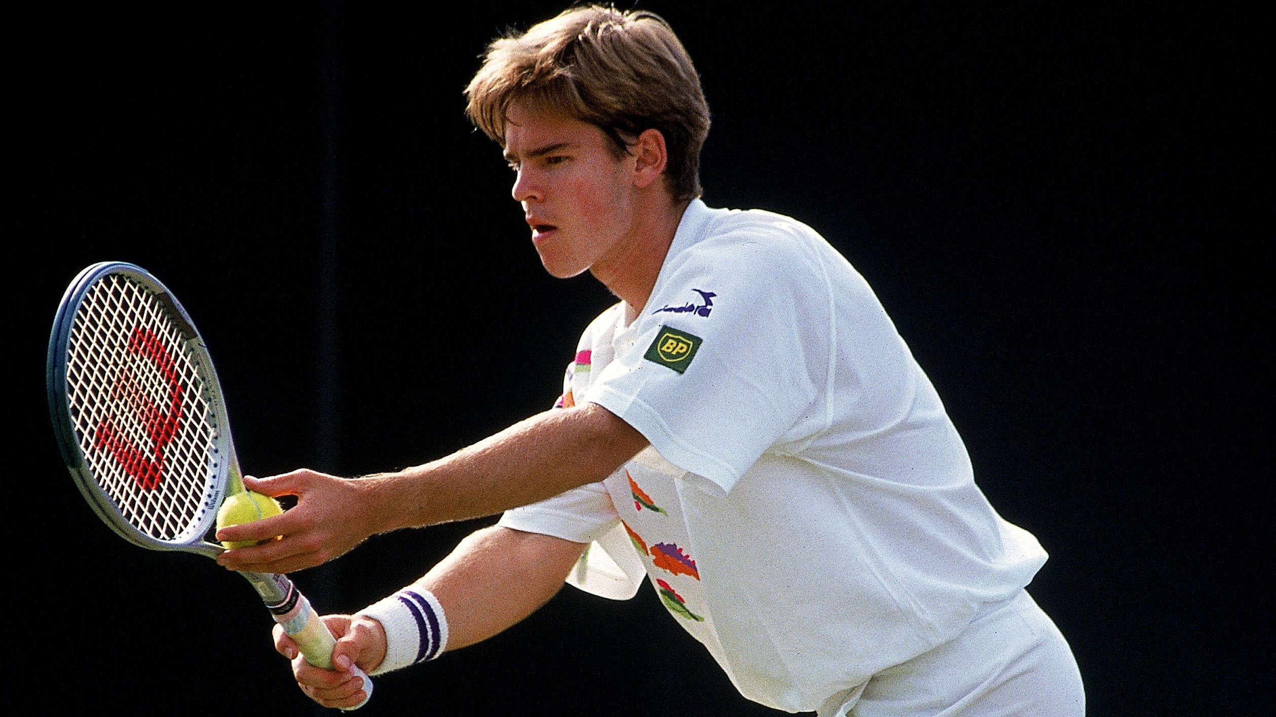 A young Todd Woodbridge in action.