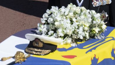 The flowers in Prince Philip's funeral wreath were carefully chosen by Her Majesty, his wife of 73 years.