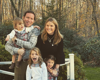 Jenna Bush with her husband and three children.