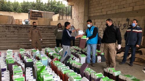 UNHCR protective and hygiene equipment distribution