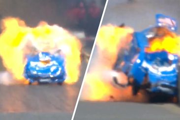 John Force was left in intensive care after this &#x27;catastrophic&#x27; crash at nearly 500km/h.