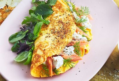 5. Recipe:<a href="http://kitchen.nine.com.au/2016/06/16/11/25/smoked-trout-and-persian-feta-omelette" target="_top" draggable="false"> Smoked trout and Persian feta omelette<br />
<br />
</a>