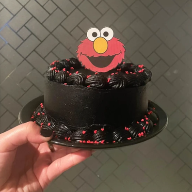 Brianna recreated the 'Elmo cake' she ended up giving to the customer for free.