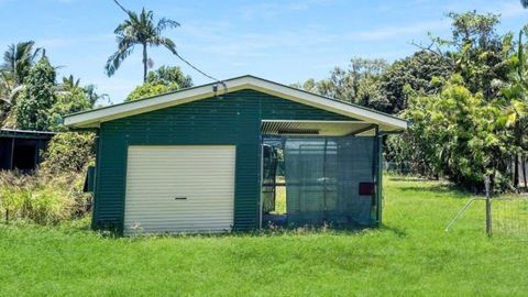 4 Marlin Street in Balgal Beach is on the market for $169,000 and is a converted shed that is now a basic weekender right on the water.