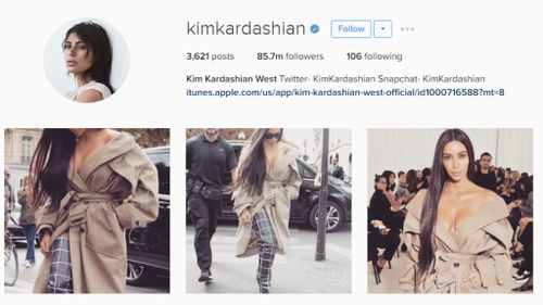 Kardashian-West has more than 18 million followers on Instagram. (Instagram)