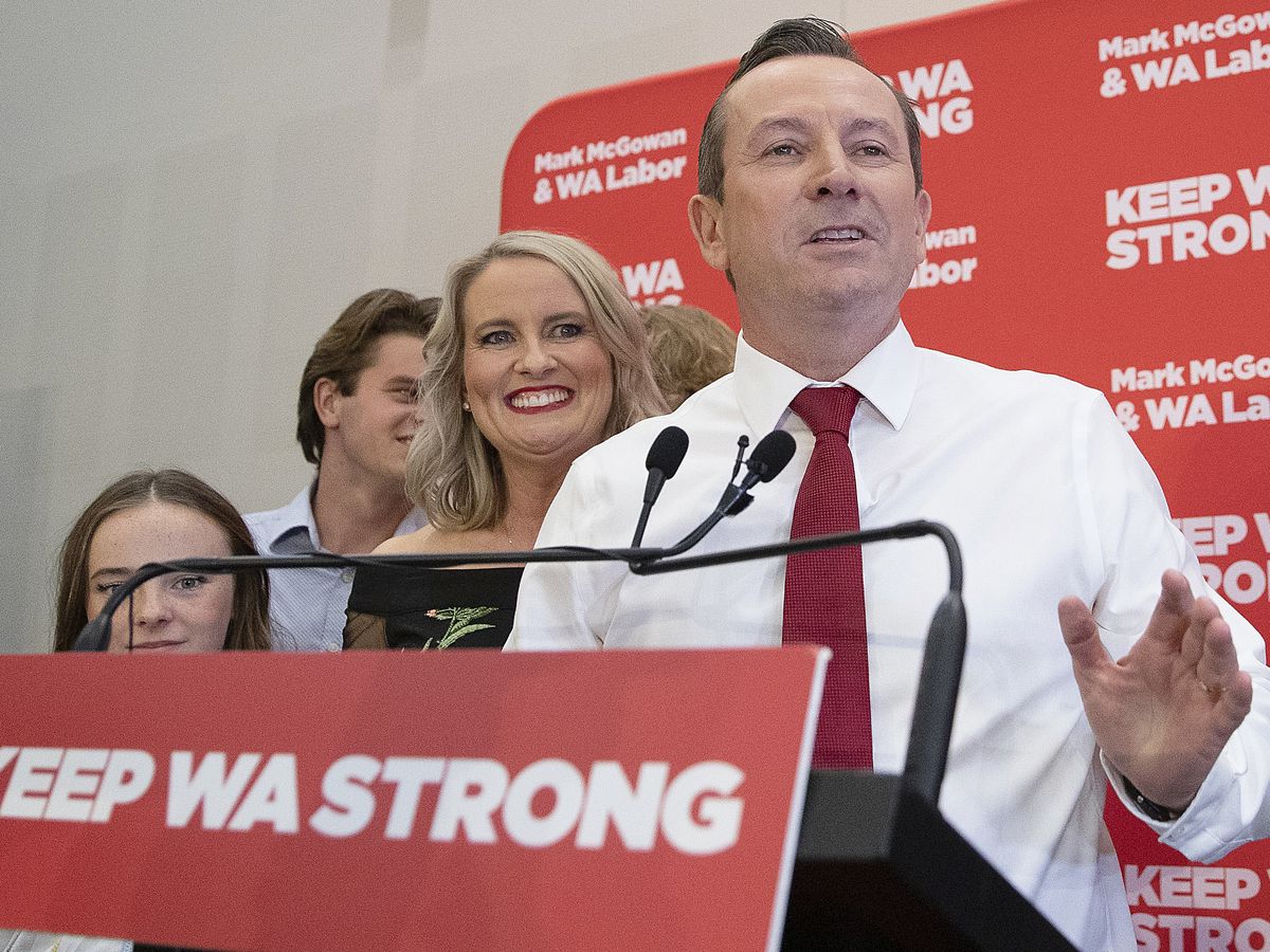 Wa Premier Mark Mcgowan Takes On Treasurer Role After Crushing Election Win