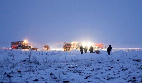 Emergency crews have worked through the night to find fragments of the wreckage. (AAP)