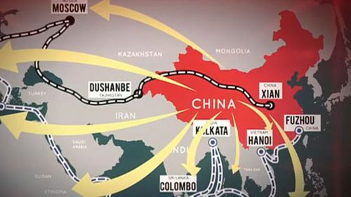 China's multi-trillion dollar building plan to connect Asia and Europe by land and sea.