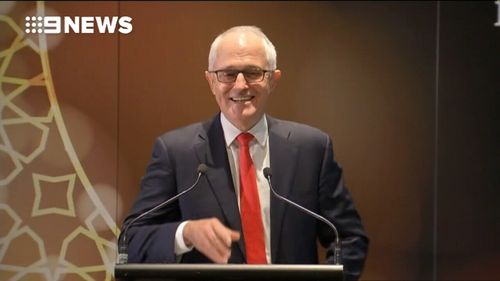 Mr Turnbull at the Eid event today. (9NEWS)