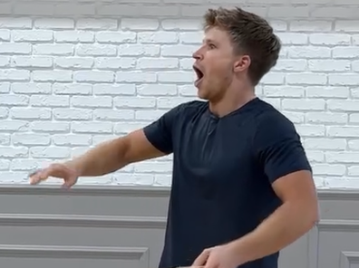 Robert Irwin surprised by Jonathan Bailey