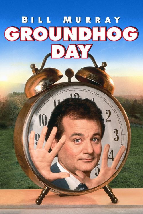 Bill Murray on the Groundhog Day film cover (1993)