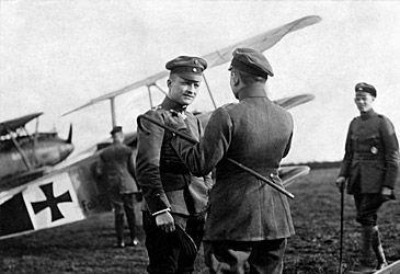 Which triplane was Manfred von Richthofen flying when killed in action in 1918?