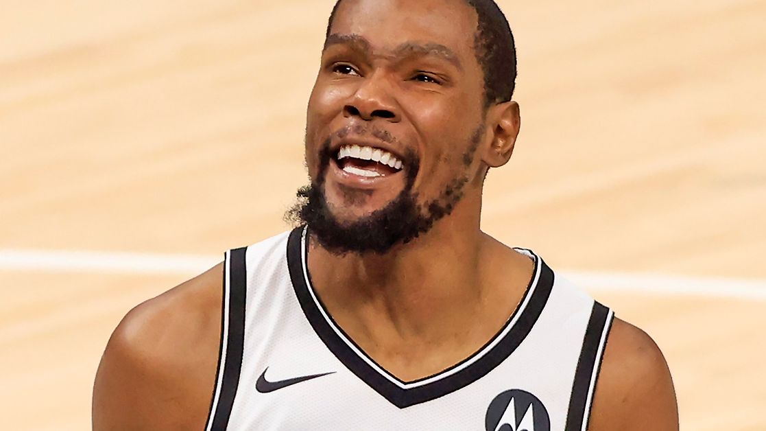 Kevin Durant plays for the Brooklyn Nets