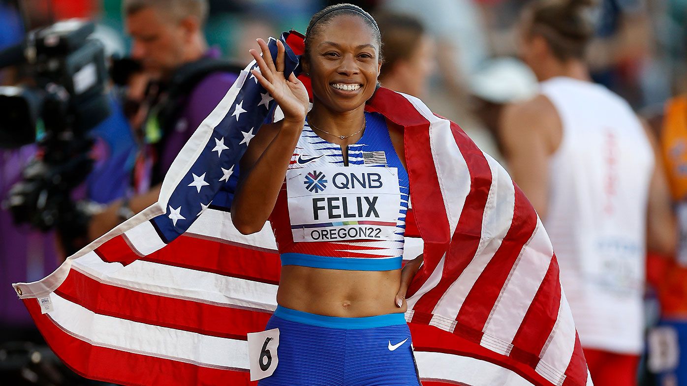 Allyson Felix gets a bronze on her farewell at World Athletics Championships