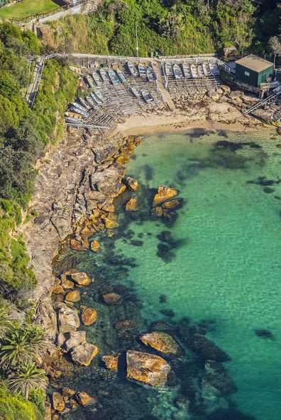 Aerial of Gordon's Bay, Coogee.