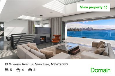 Sydney view mansion waterfront harbour Domain listing