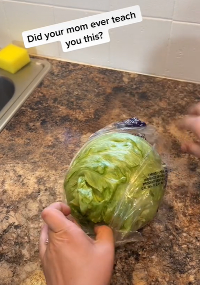 Iceberg lettuce hack TokTok