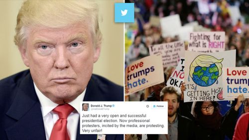 US Election: Protests descend into riots as Trump blasts action on Twitter