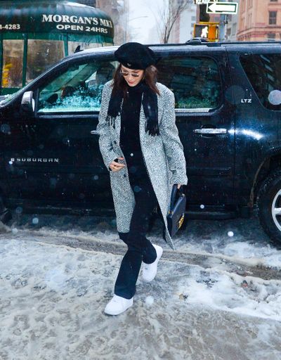 Celebrities in Louis Vuitton Archlight Sneakers: Bella Hadid