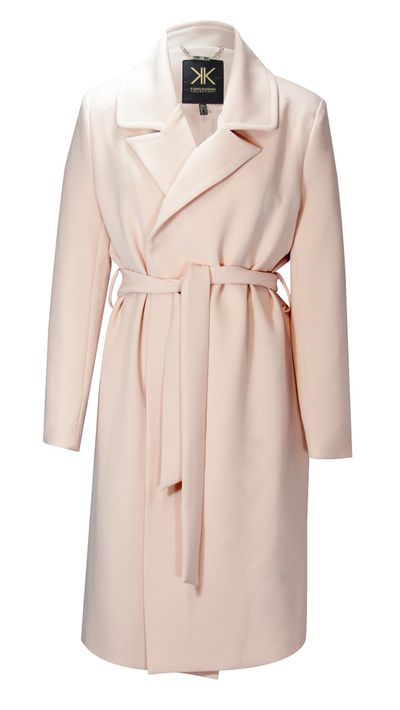 <p><a href="http://http://www.theiconic.com.au/Trench-Coat-209325.html" target="_blank">Long Apricot Coat, $189, Kardashian Kollection</a></p>