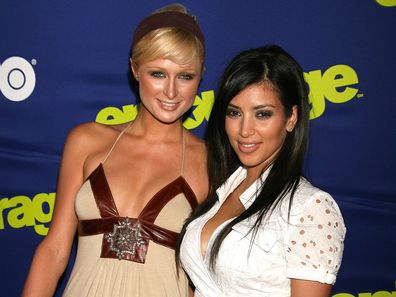 Paris Hilton and Kim Kardashian attend the Entourage Los Angeles Premiere in 2006.