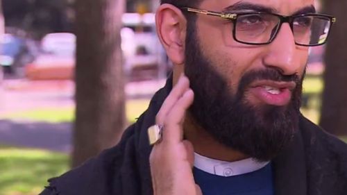 The imam claimed the 22-year-old man punched him in the jaw. (9NEWS)