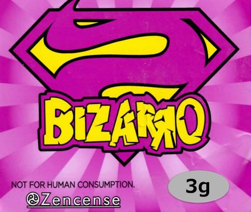 Bizarro was marketed as "herbal incense" and marked as "not for human consumption" but was a popular, smokeable synthetic cannabis product.