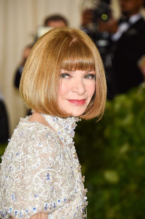 Anna Wintour called Scarlett Johansson's decision to wear Marchesa to the Met Gala "a great gesture of support." (AAP)