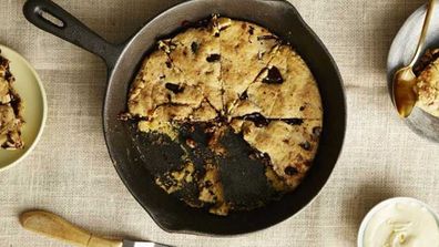 Choc chip sugar free skillet cookie