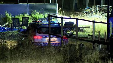 Queensland Police have declared a crime scene at a regional property north of Ipswich this evening. 