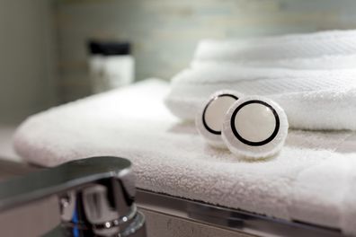 Bath Soaps In Modern Hotel 