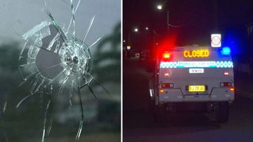 Police hunting gunman after shots fired into Sydney home with four people inside