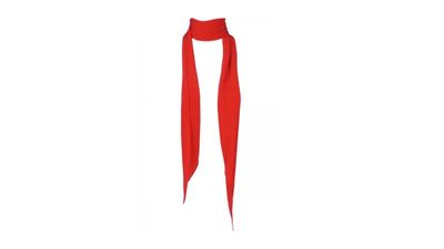 <a href="http://www.parlourx.com/styles/scarves/saint-laurent-red-scarf.html" target="_blank">Red Scarf, $295, Saint Laurent</a>