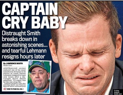 Smith has been titled 'Captain Cry Baby' by UK newspapers. (Daily Mail)