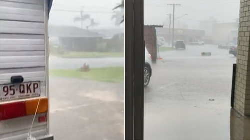 An intense storm cell ripped through south-east Queensland yesterday bringing heavy rain, and destructive winds. 