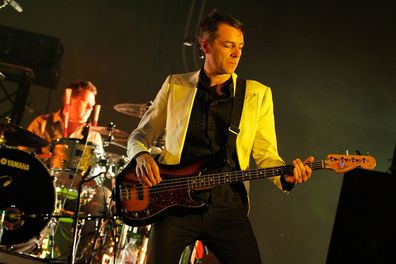 Steve Mackey performs on stage during the On the Bright Side music festival at Esplanade Park on July 23, 2011 in Perth, Australia.