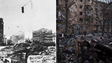 Vladimir Putin continues to use WWII to justify war with Ukraine. Comparison of Ukraine in WWII and now.